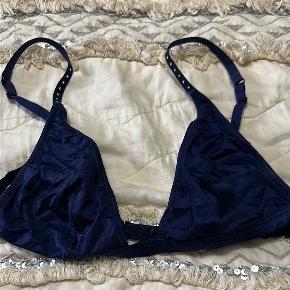 Victoria's Secret Navy Blue Triangle Bra Intimates